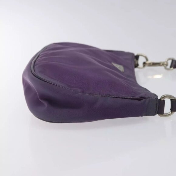 PRADA Accessory Pouch Nylon Purple Silver Auth EC719 - Picture 6 of 16
